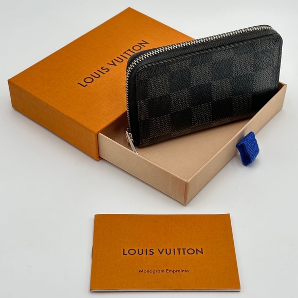 Authentic Louis Vuitton Damier Graphite Zippy Coin Purse Wallet - Picture 1 of 16